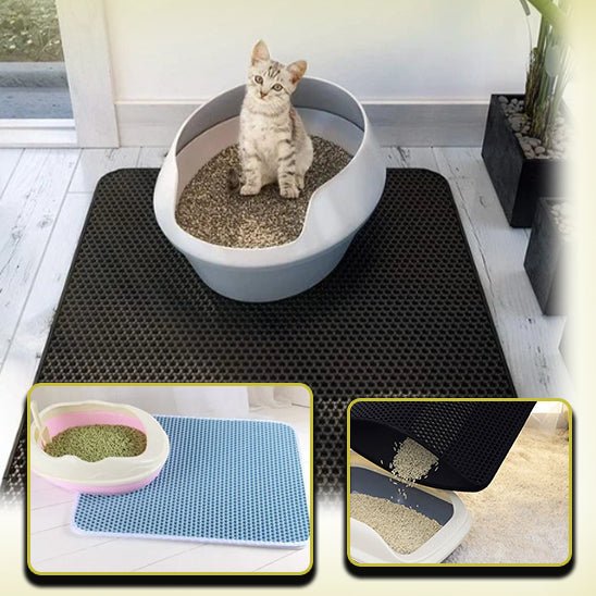 Tapis de litière chat | CleanFloor™ - ChatTisfait