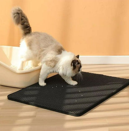 Tapis de litière chat | CleanFloor™ - ChatTisfait